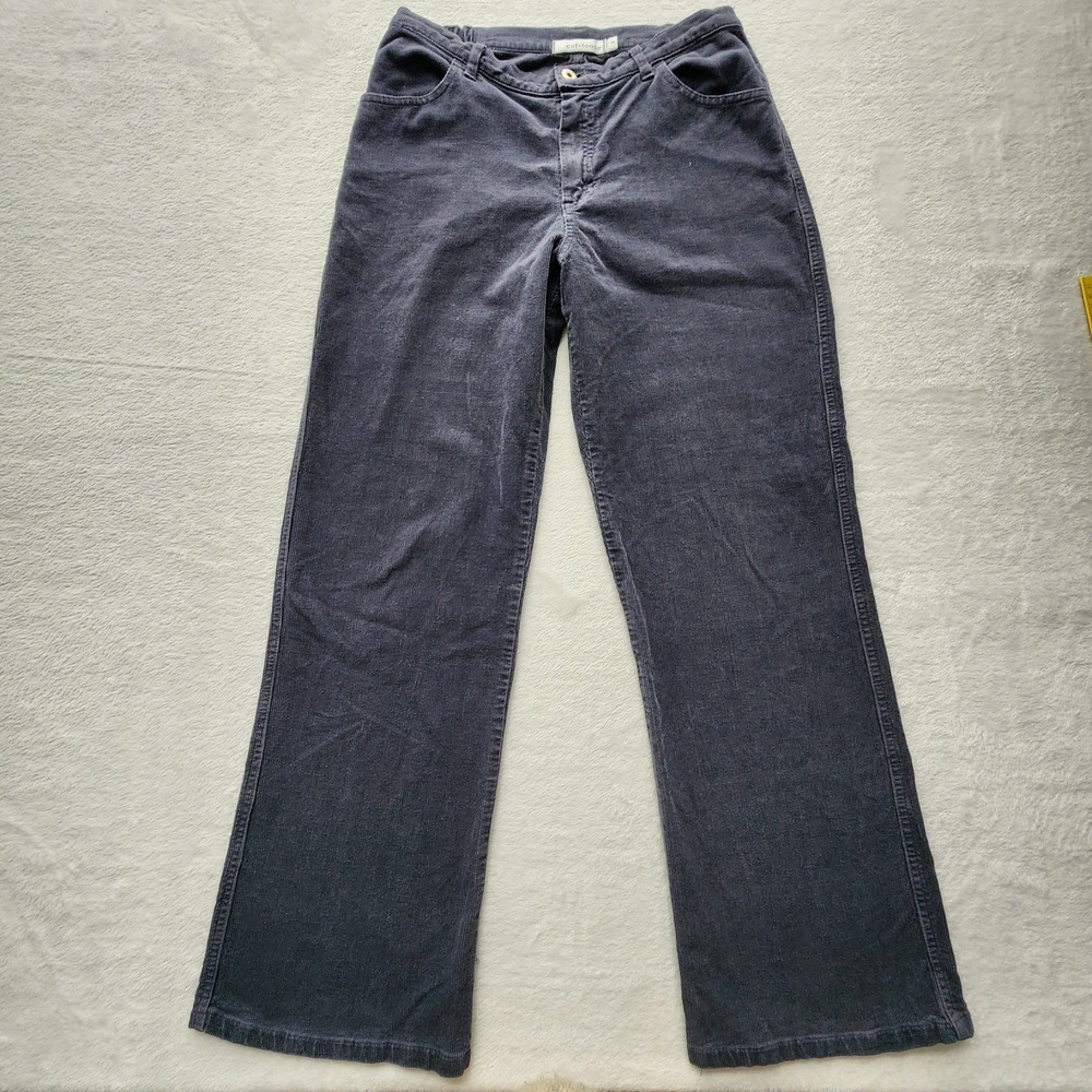 Cut‎ Loose Corduroy Pants Womens Small Gray Wide Leg Hiking Grunge 30W 29.5L